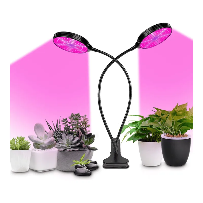 Garden and flower products sourced from China - clip-on LED grow lights with potted succulents | Goodcantrading