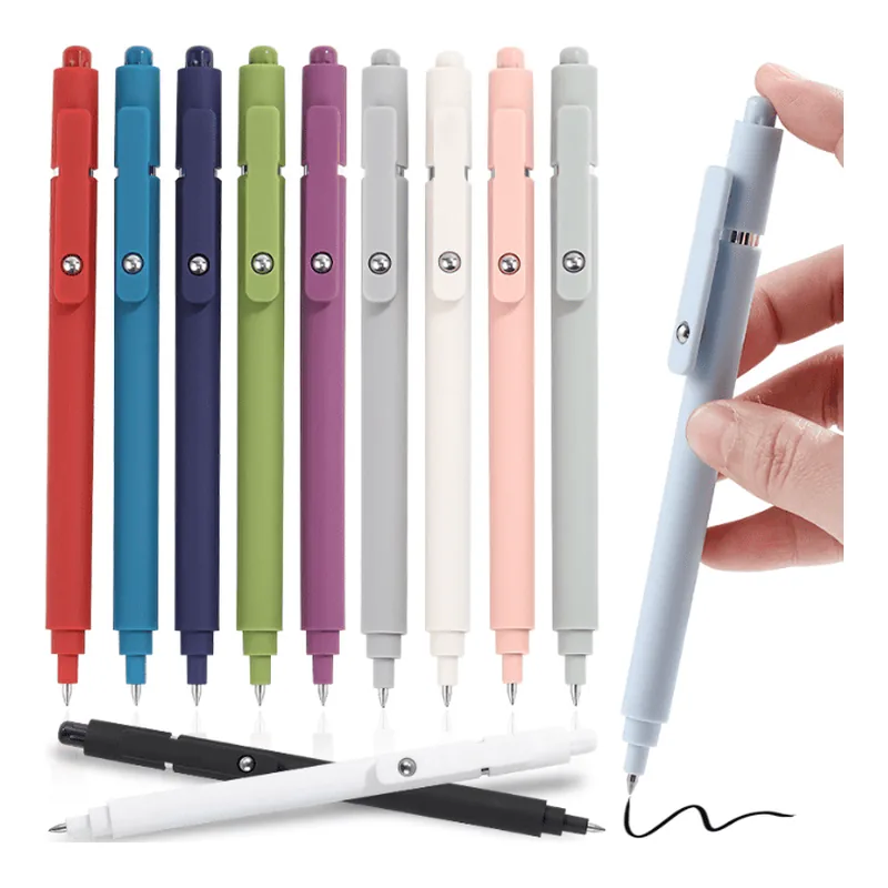 Office supplies sourced direct from Chinese factories - retractable gel pens in nine colours | Goodcantrading
