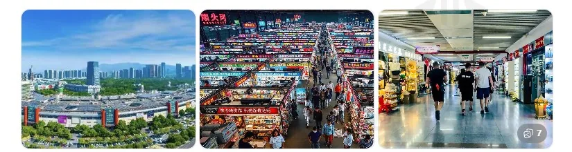 Yiwu Futian Market trading districts where Goodcantrading visits booths and collects samples on behalf of importers