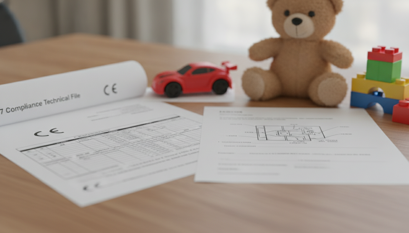 Technical file documentation EN 71 test reports toys Europe compliance