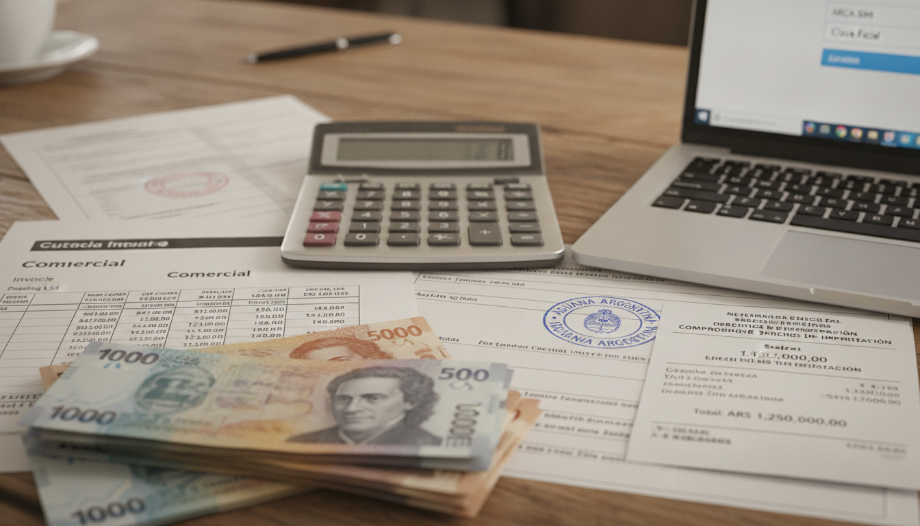Customs documentation and duty calculation for pet accessory import to Argentina